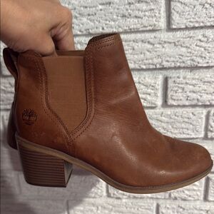 Timberland Women's Brown Leather Ankle Boots